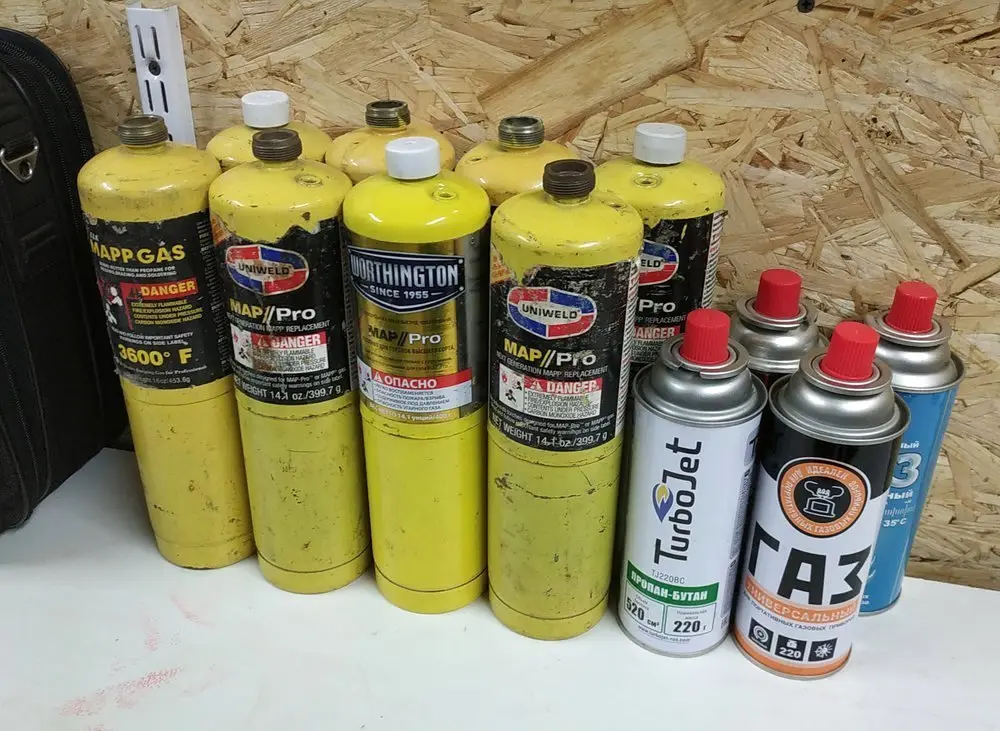 Баллоны из под MAPP газа