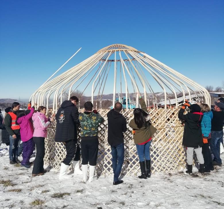 Мастер класс по сборке юрты