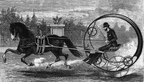 Моноколесо на лошадинной тяге