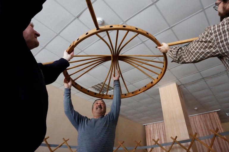 Установка шанырака