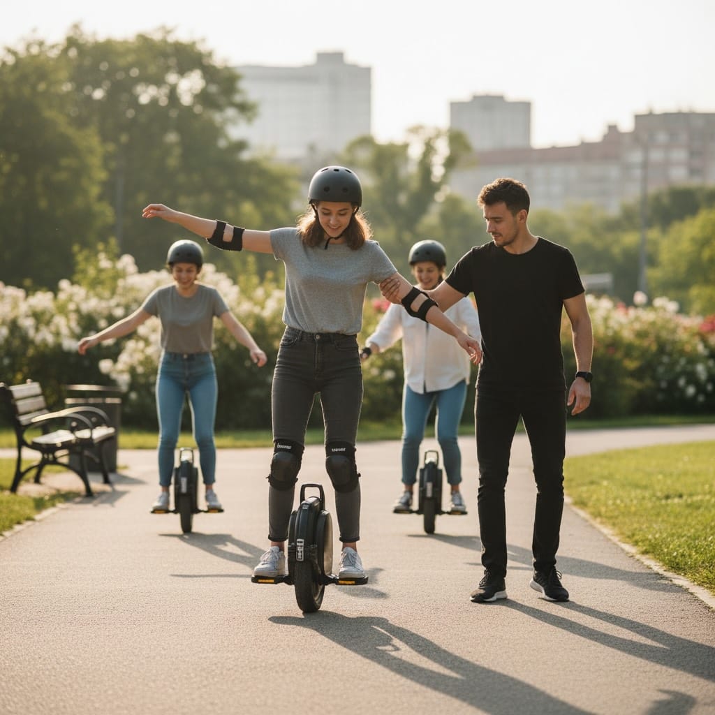 За сколько можно поехать на моноколесе?
