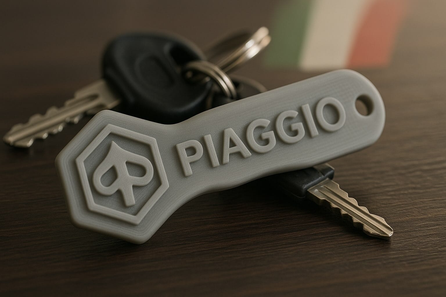 3D-брелок для Piaggio, который не сломается в кармане