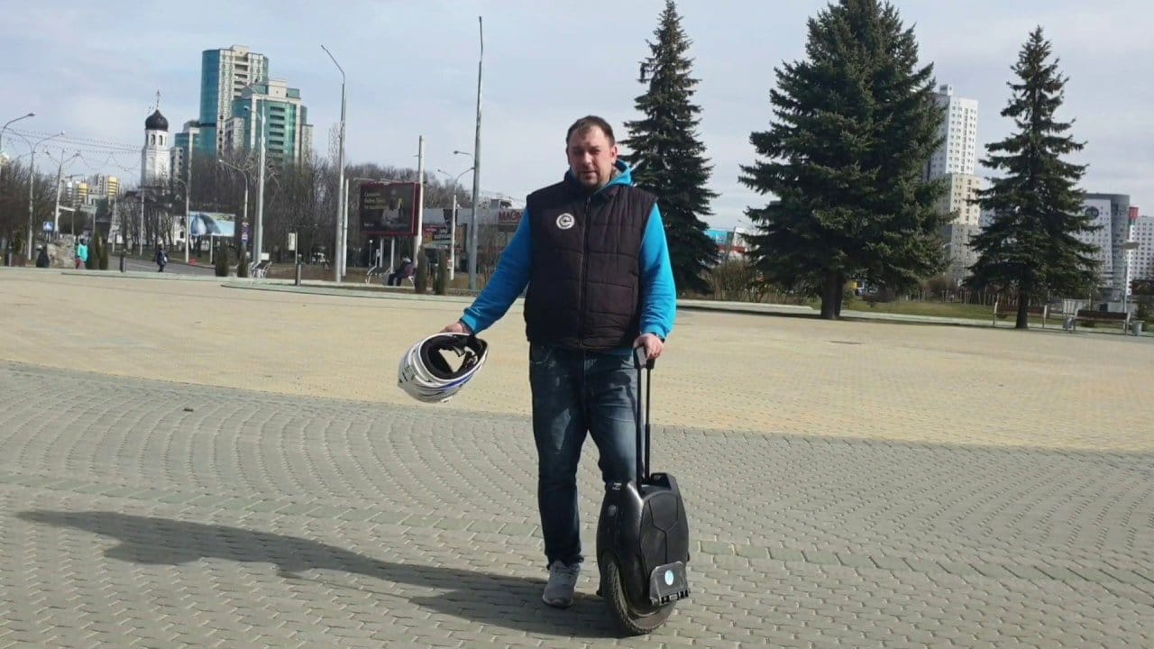 Авария на моноколесе