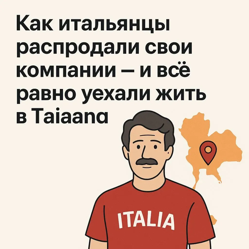 Как итальянцы просрали свои компании — и всё равно уехали жить в Таиланд