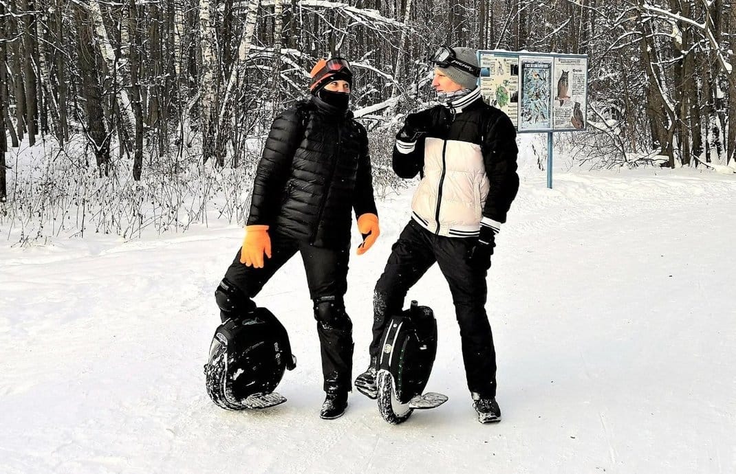 Моноколеса KingSong и NineBot зимой