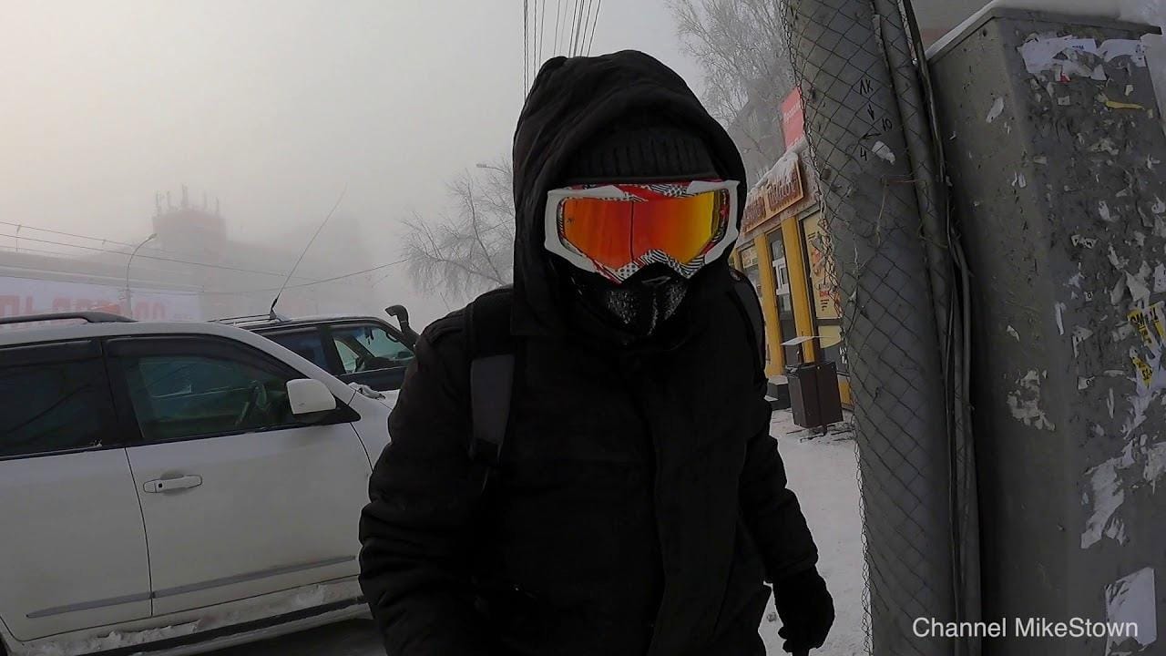 Моноколесо зимой в -40°