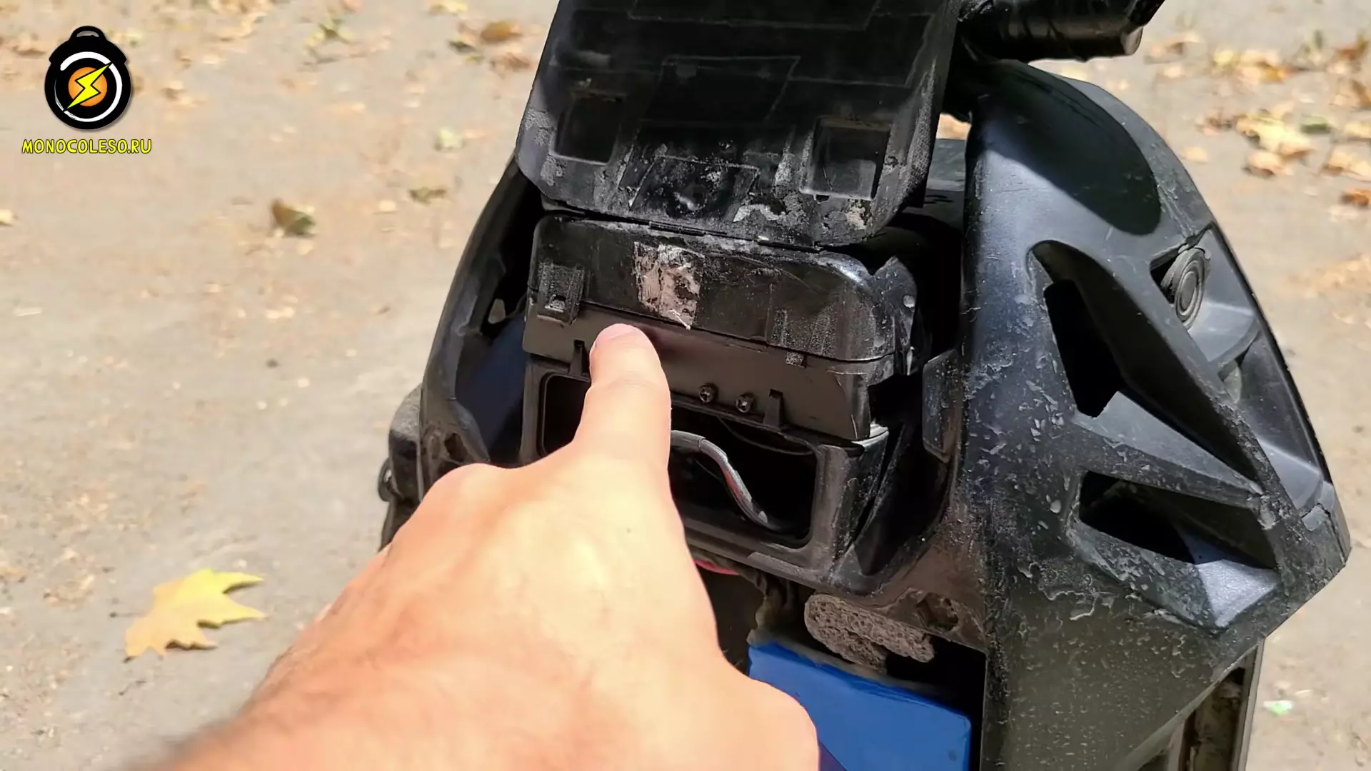 Моноколесо зимой