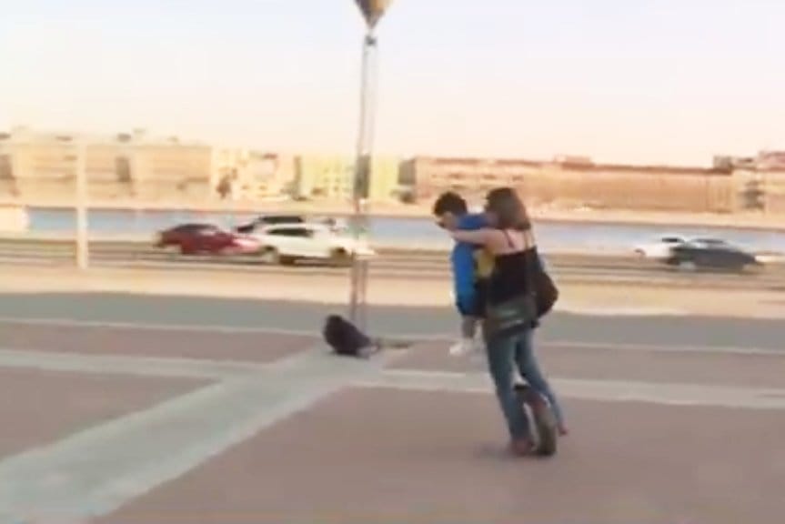 На моноколесе вдвоём