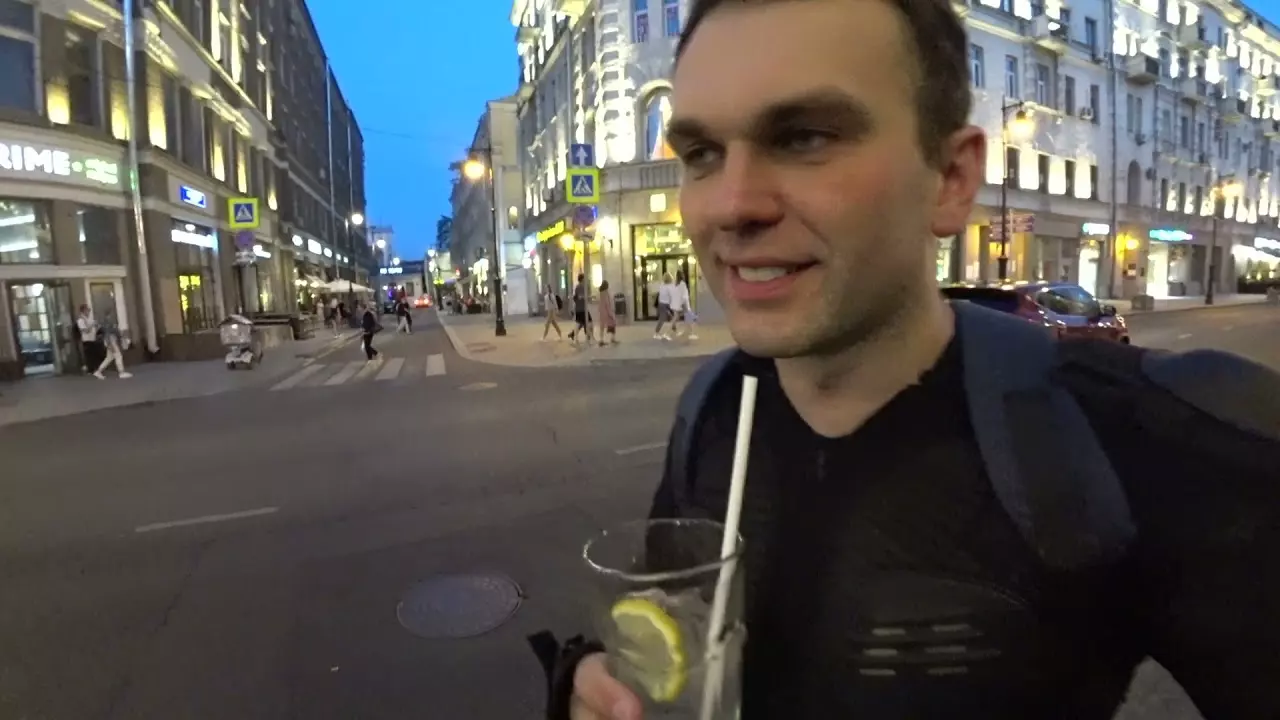 Поездка в центр Москвы на моноколесе, Авария на моноколесе