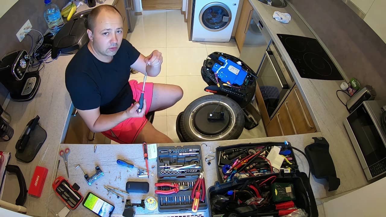 Полная разборка KingSong 16x - проверка узлов