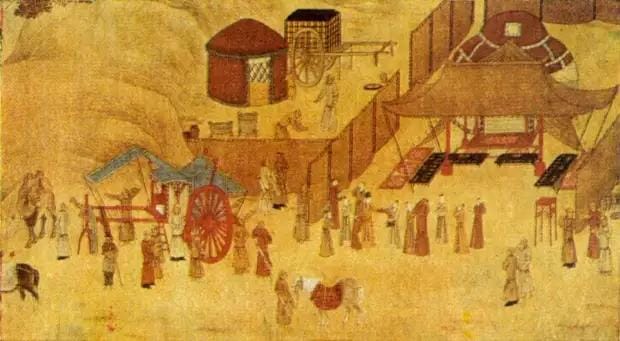 Сцена из жизни киданей. Из китайского свитка 13 в