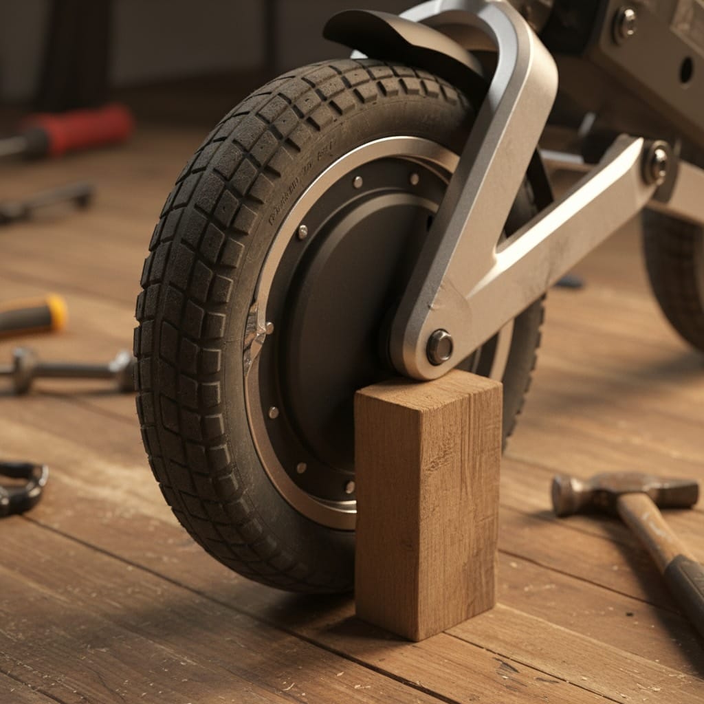 Как выправить обод моноколеса?