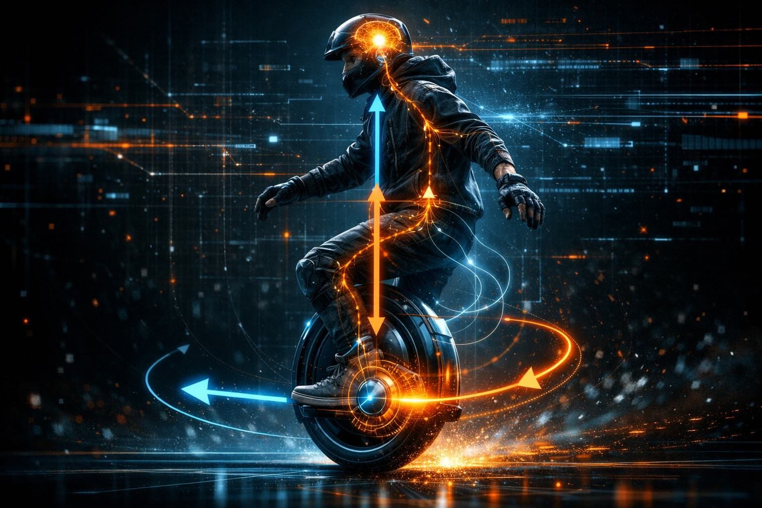 Почему никто не падает с моноколеса? Физика и анатомия баланса