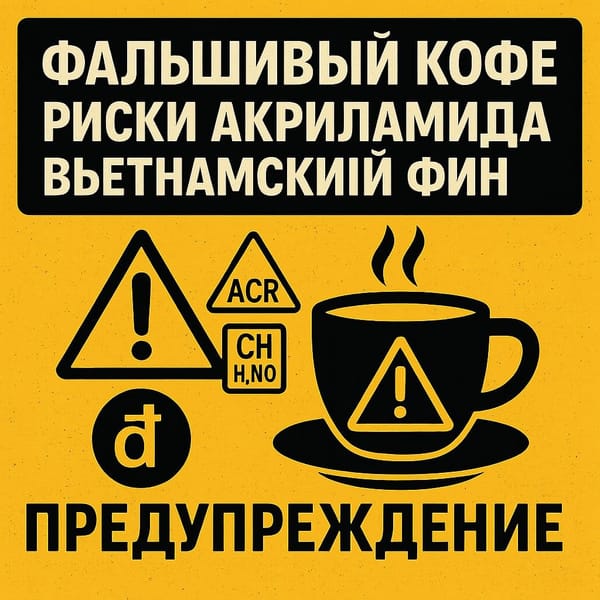 Фальшивый кофе во Вьетнаме: как распознать и не навредить здоровью