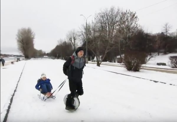 Моноколесо буксир