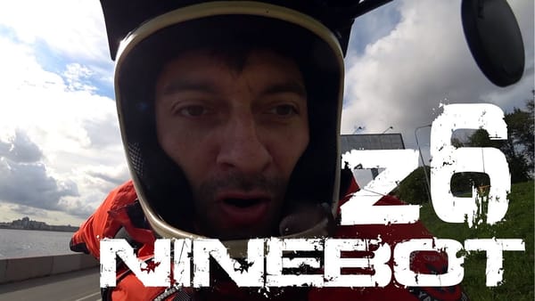 Моноколесо насилует человека! Шок!