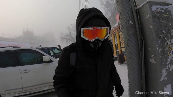 Моноколесо зимой в -40°