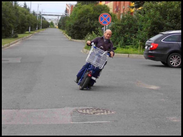 Самокат из моноколес