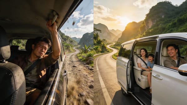 Визаран из Дананга в Лаобао: Как не превратить поездку в пытку. Выбираем правильную машину